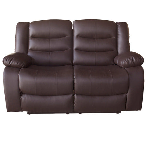 SOUTHERN STYLERS IPANEMA 2 SEATER FAUX LEATHER RECLINER SOFA