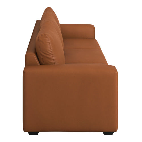 ARMADA COMMERCIAL LAYTON 3 SEATER FAUX LEATHER SOFA