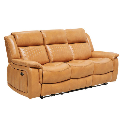 BY DESIGNS MARCIELA 3 SEATER ELECTRIC RECLINER SOFA
