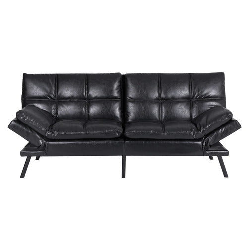 OAKLEIGH HOME OLARP 3 SEATER PU LEATHER SOFA BED