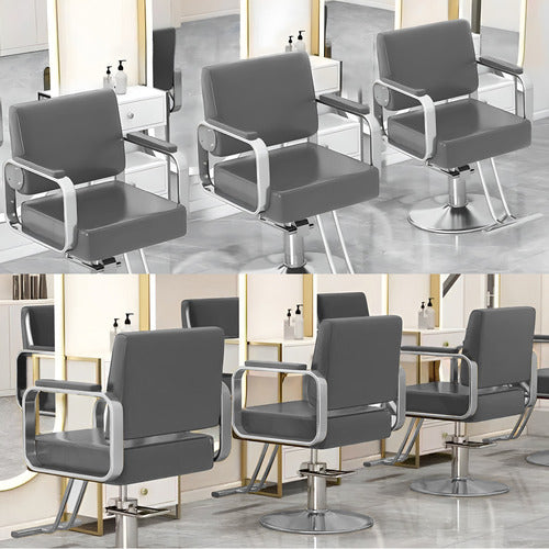 MODERN COLLECTIVE VERONICA FAUX LEATHER SALON CHAIR