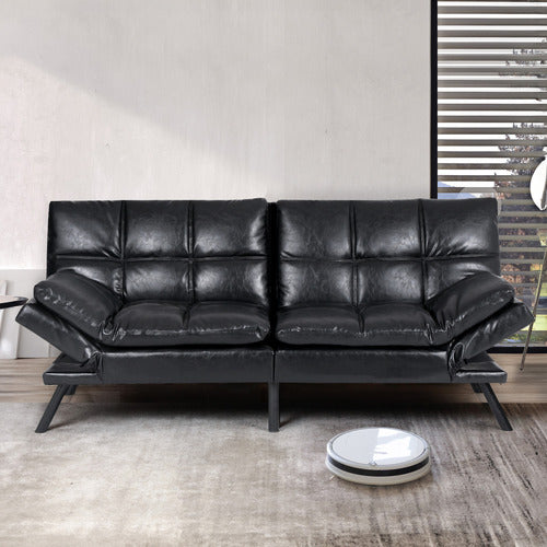 OAKLEIGH HOME OLARP 3 SEATER PU LEATHER SOFA BED
