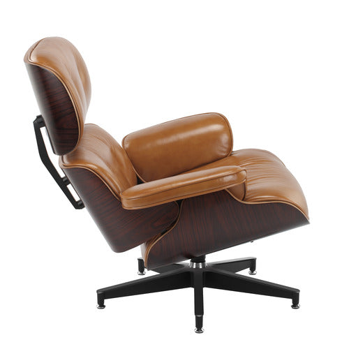 MILAN DIRECT EAMES PREMIUM REPLICA LOUNGE CHAIR & OTTOMAN