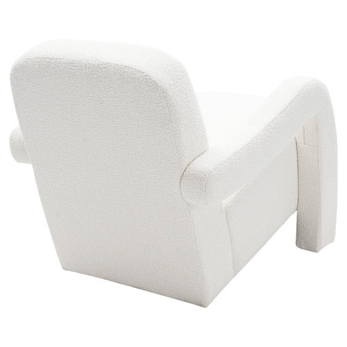 EVER DREAMING LIVING JULIAN BOUCLE ACCENT CHAIR