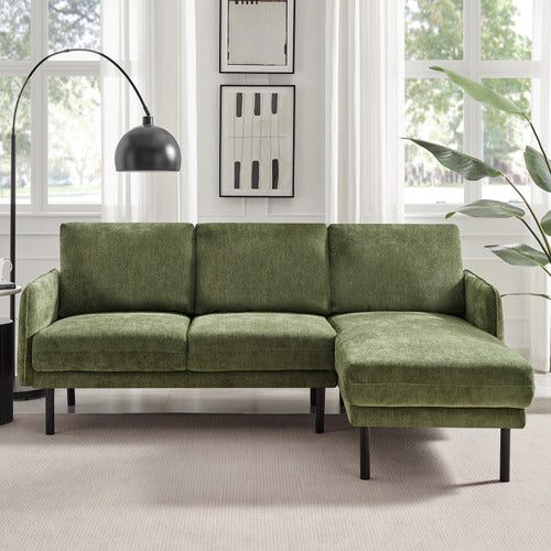 CORE LIVING SKADI 3 SEATER UPHOLSTERED SOFA WITH RIGHT CHAISE