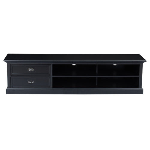BLACK MAISON LARGE TV ENTERTAINMENT UNIT