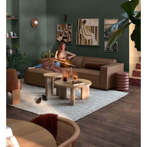 RUSSO 3 SEATER FAUX LEATHER SOFA