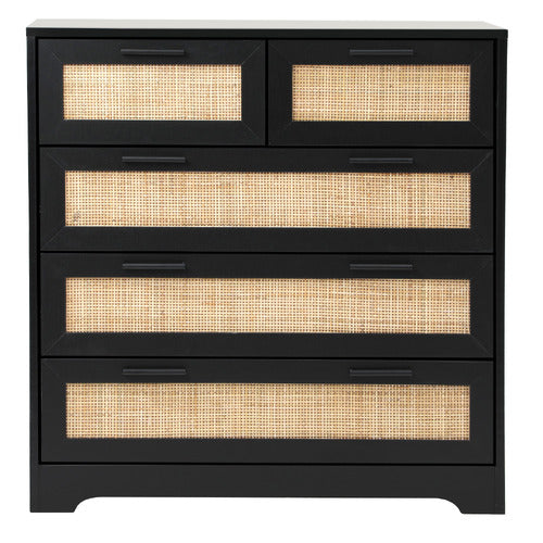 LIVING FUSION HOLLY RATTAN 5 DRAWER CHEST