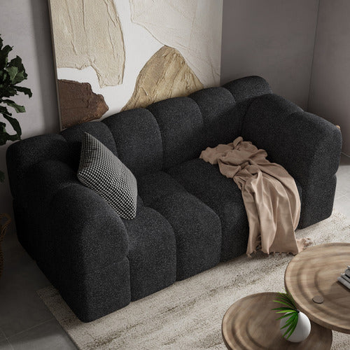 EVER DREAMING LIVING LEIA 2 SEATER BOUCLE MODULAR SOFA