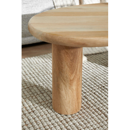 ROWAN CURVED MANGO WOOD COFFEE TABLE
