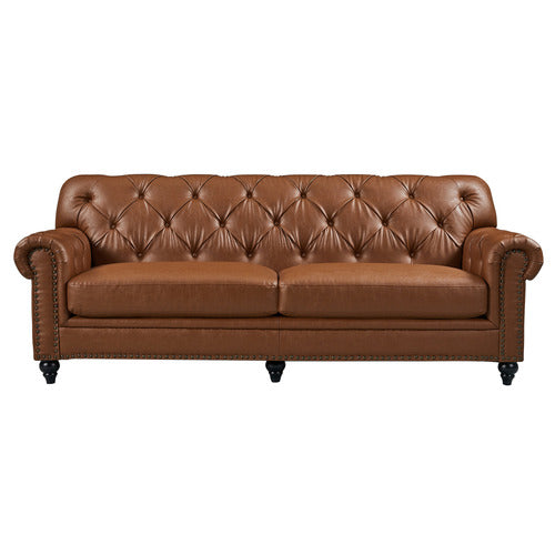 BY DESIGNS PRIMAVERA 3 SEATER LEATHER SOFA