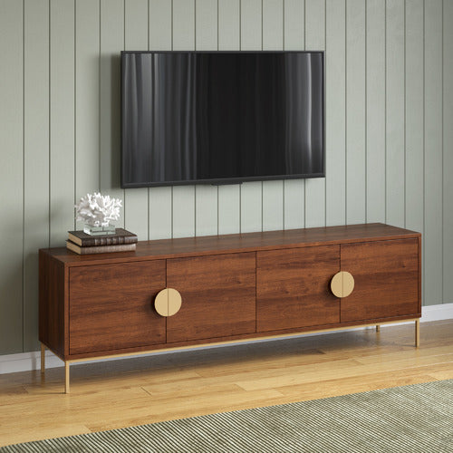 PRIYA 180CM MANGO WOOD ENTERTAINMENT UNIT