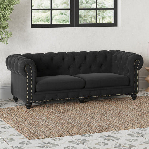 BY DESIGNS LANDON 3 SEATER CHESTERFIELD SOFA