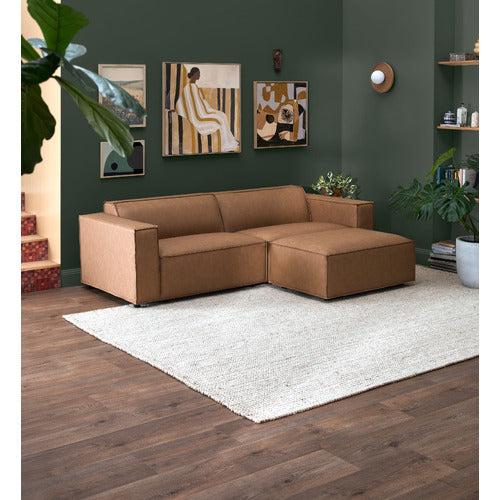 RUSSO 3 SEATER FAUX LEATHER SOFA