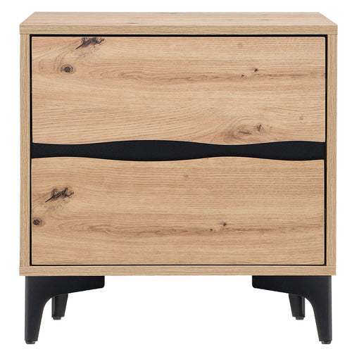 EXPERT HOMEWARES LUCA 2 DRAWER BEDSIDE TABLE