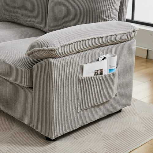 CASSINGTON HOME EVIANA 5 SEATER SINGLE MODULAR SOFA BED