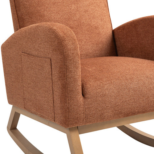 EVIE HOME ARIA UPHOLSTERED ROCKING CHAIR