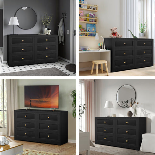 HOXTON ROOM WILLOW 6 DRAWER CHEST