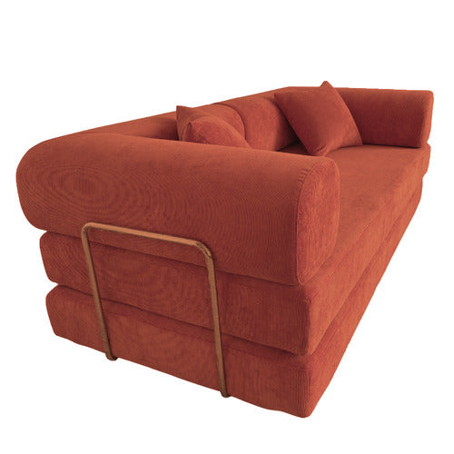 MIKASA FURNITURE KIRAN 3 SEATER DOUBLE CORDUROY SOFA BED