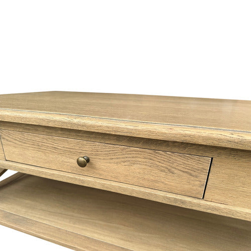 HAMILTON FURNITURE EMBRACE OAK WOOD COFFEE TABLE