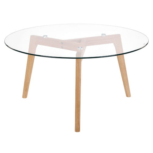 STAD GLASS TOP COFFEE TABLE