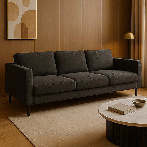 EXQUISITE LIVING GREY FORREST 3 SEATER SOFA