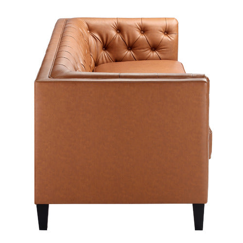 THIAGO 3 SEATER PREMIUM FAUX LEATHER SOFA