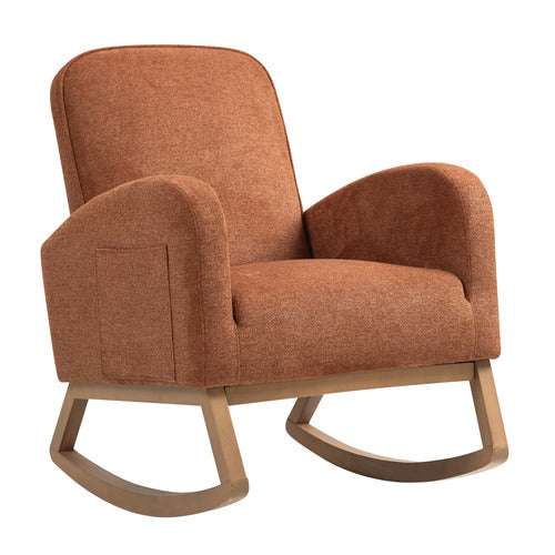 EVIE HOME ARIA UPHOLSTERED ROCKING CHAIR