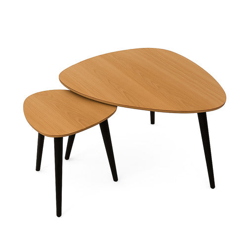 EXQUISITE LIVING 2 PIECE AMATO NESTING COFFEE TABLE SET