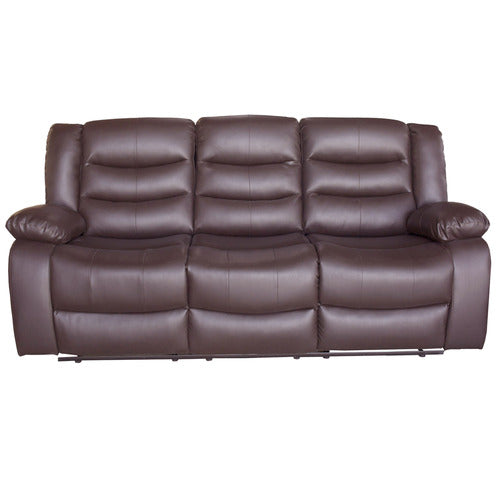 SOUTHERN STYLERS IPANEMA 3 SEATER FAUX LEATHER RECLINER SOFA