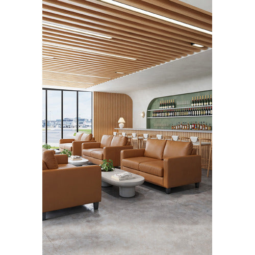 ARMADA COMMERCIAL LOISE 2 SEATER FAUX LEATHER SOFA