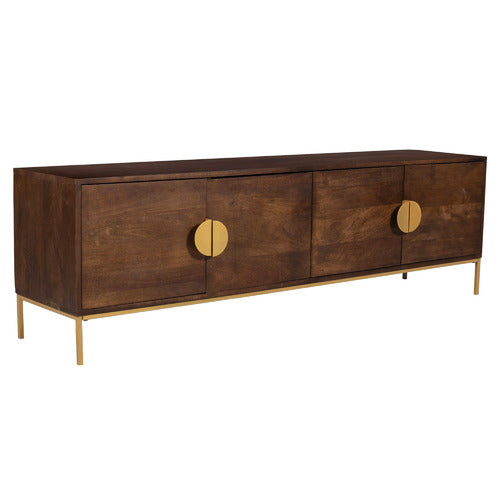 PRIYA 180CM MANGO WOOD ENTERTAINMENT UNIT