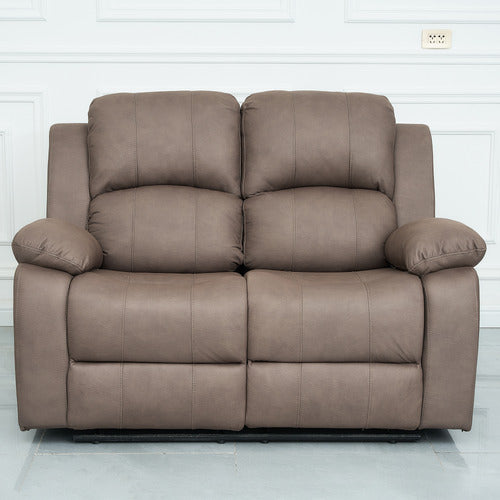 BY DESIGNS RIVOIRE 2 SEATER MANUAL RECLINER SOFA