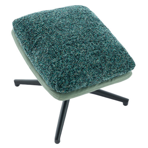 CASSINGTON HOME 2 PIECE RYE UPHOLSTERED SWIVEL CHAIR & FOOTSTOOL SET