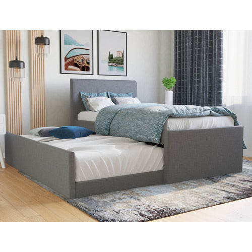 RAWSON & CO GREY KING SINGLE HAZEL TRUNDLE BED