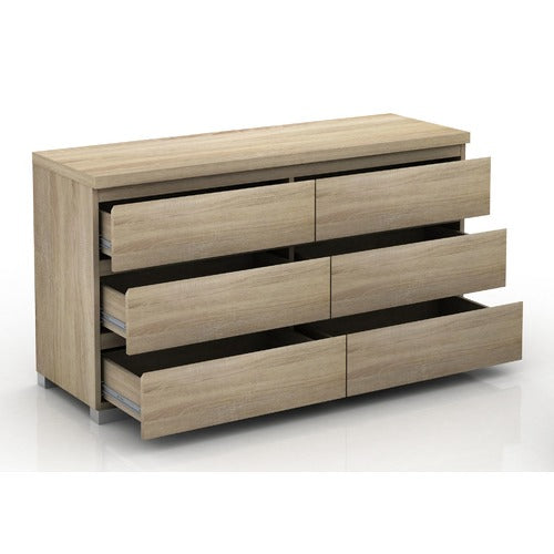 WEST VALLEY INTERIORS PIPER 6 DRAWER CHEST