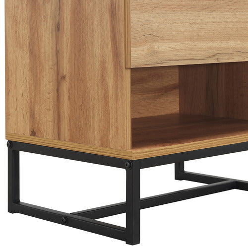 OAK FINISH JACKSON BEDSIDE TABLE