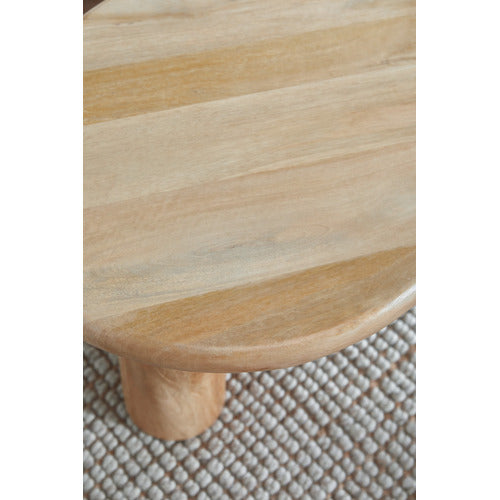 ROWAN CURVED MANGO WOOD COFFEE TABLE