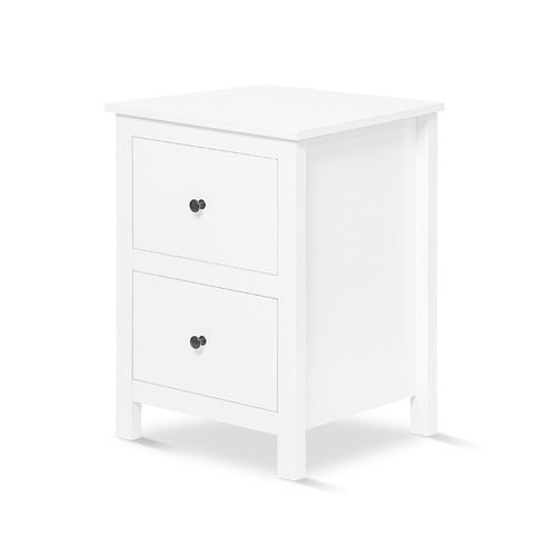 YORK STREET 2 PIECE FRANCO CHEST OF DRAWERS & BEDSIDE TABLE SET