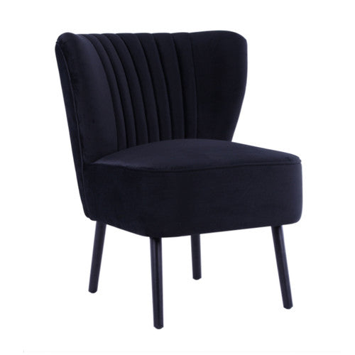 BROOKLYN AND BELLA BLACK SLIPPER CHAIR