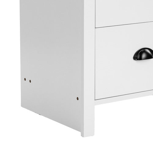 CORE LIVING WHITE & NATURAL EAST HASTINGS CHEST OF DRAWERS