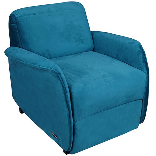 YORK STREET ARUZHAN VELVET RECLINER ARMCHAIR