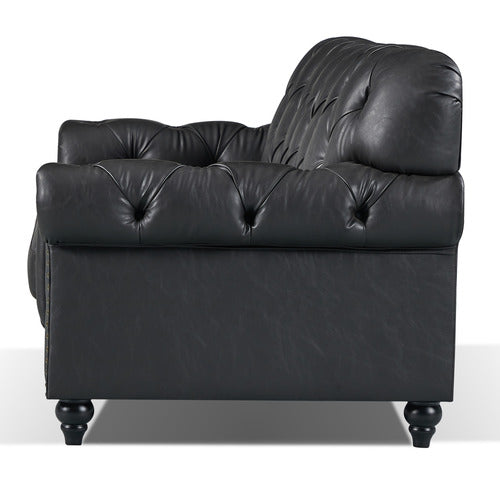 BY DESIGNS PRIMAVERA 2 SEATER LEATHER SOFA