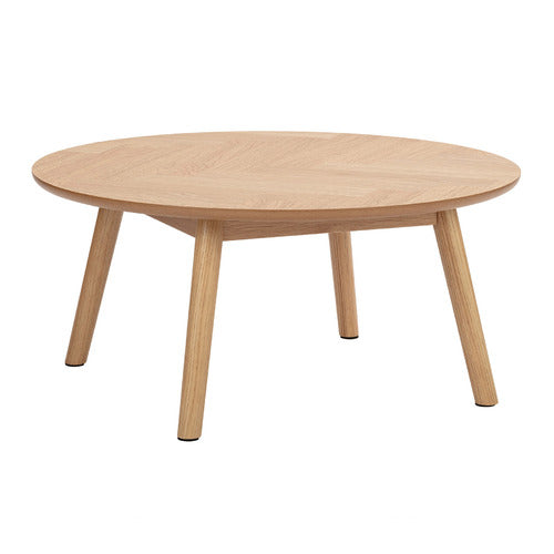 DION HERRINGBONE OAK WOOD COFFEE TABLE