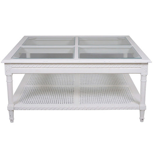 ELEGANT DESIGNS SANTA MARIA COFFEE TABLE WHITE