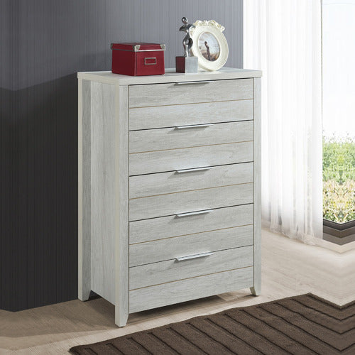 SOUTHERN STYLERS ALEXA 5 DRAWER TALLBOY
