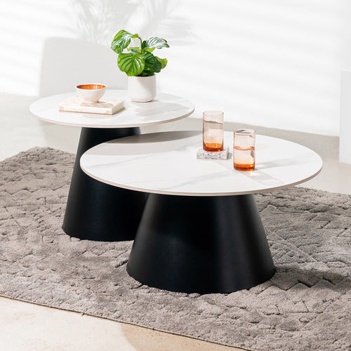 KEYS ROAD DESIGNS 2 PIECE KELLEN NESTING COFFEE TABLE SET