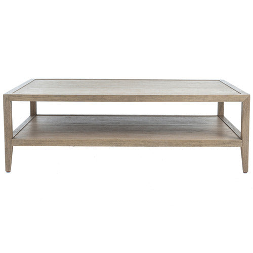 HAMILTON FURNITURE FRENCH OAK WOOD COFFEE TABLE