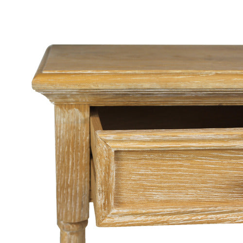 NATURALLY PROVINICIAL HARRIETT AMERICAN OAK BEDSIDE TABLE