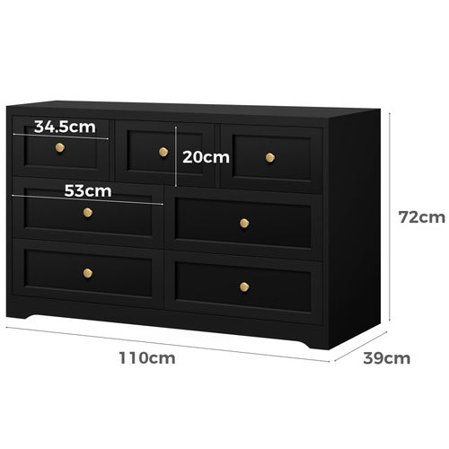 HOXTON ROOM WILLOW 7 DRAWER CHEST